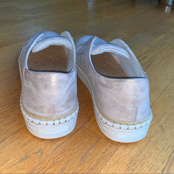 J/SLIDES pink metallic Alara platform slip on flat sneaker 10 - Picture 6 of 10